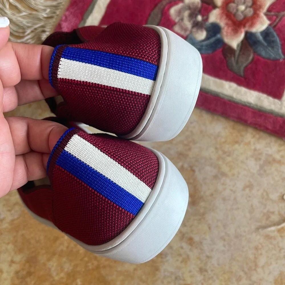 Rothy’s garnets woman’s size 8.5 slides on sneakers